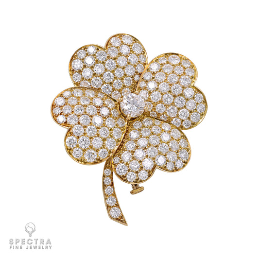 Van Cleef & Arpels Cosmos Large Diamond Brooch & Pendant – Signed Fine Jewelry