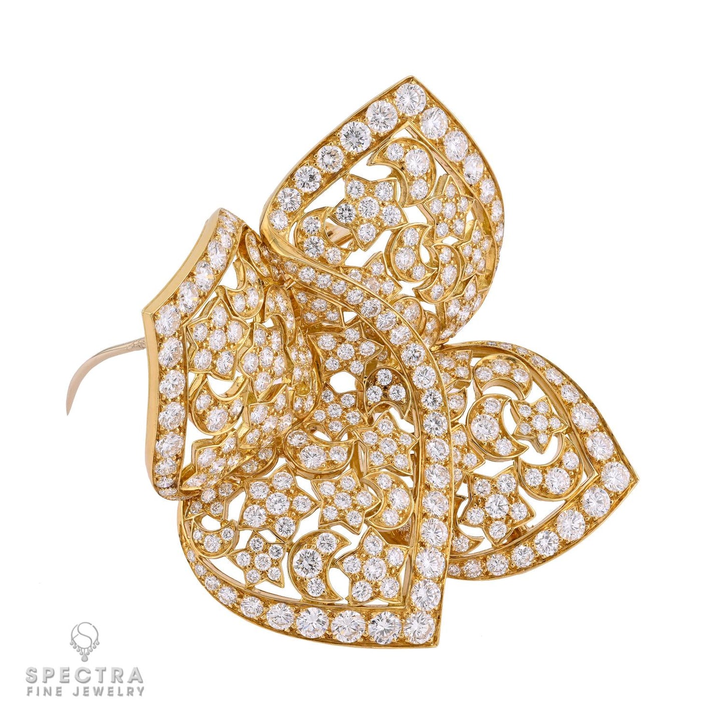 Van Cleef & Arpels Sirius Diamond Brooch in 18K Gold, 11.50ct