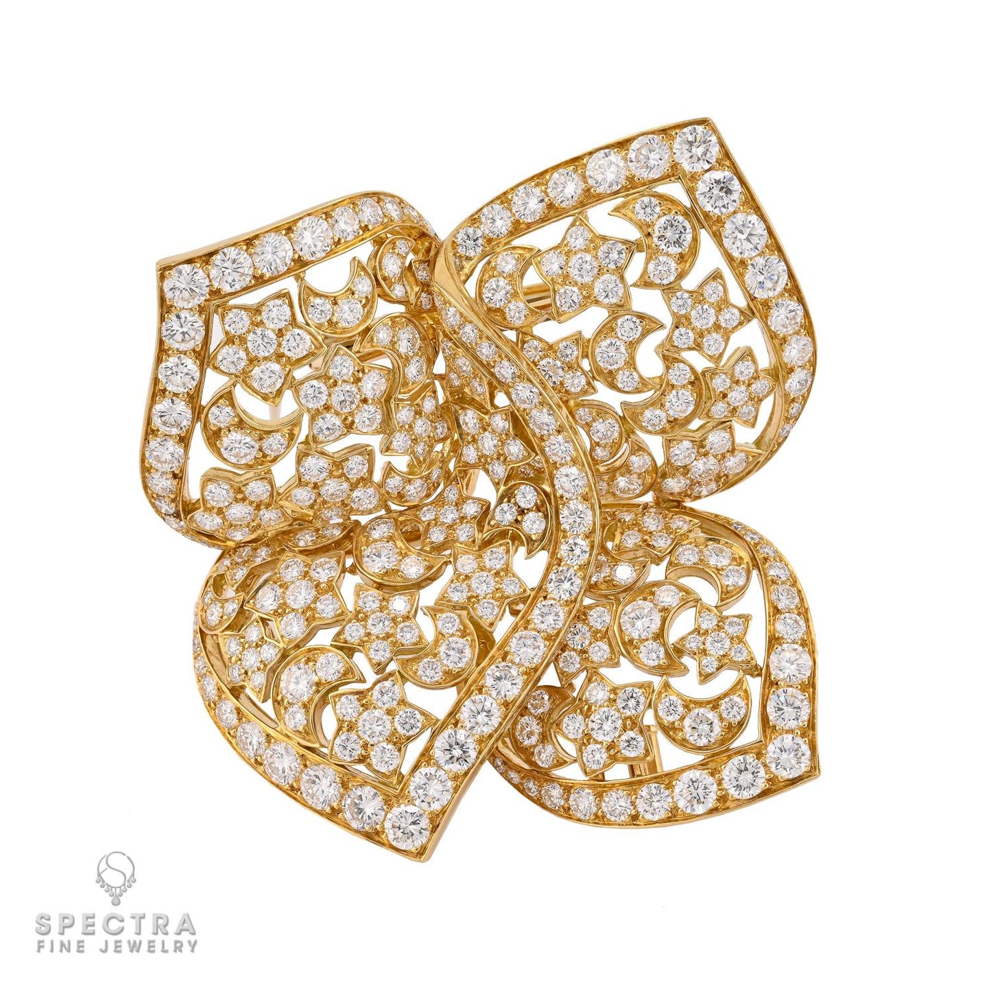 Van Cleef & Arpels Sirius Diamond Brooch in 18K Gold, 11.50ct