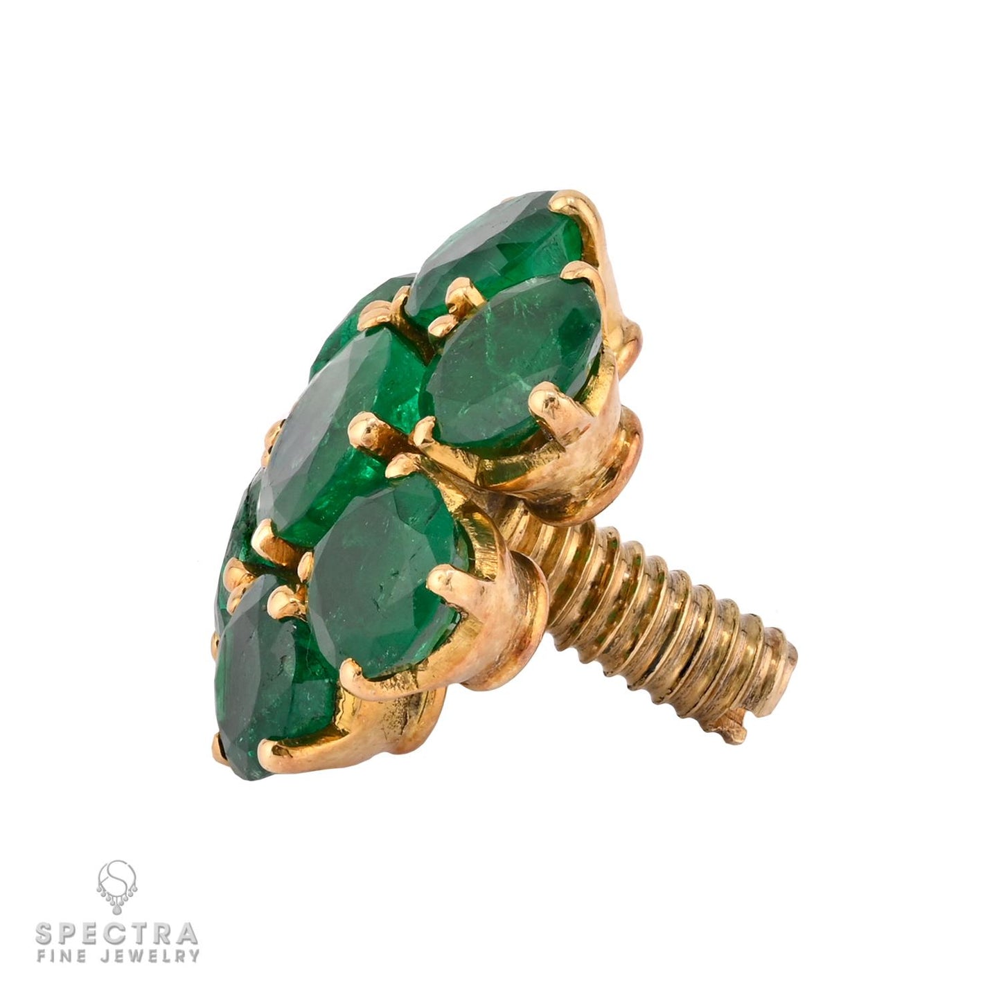 Van Cleef & Arpels Diamond Fleur Brooch, Convertible Center