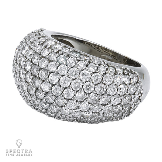 Spectra Fine Jewelry Diamond White Gold Bombé Ring