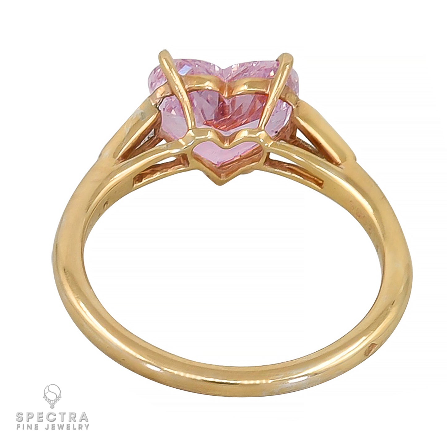 Cartier Pink Heart Diamond Dinner Engagement Ring 2.02 ct.