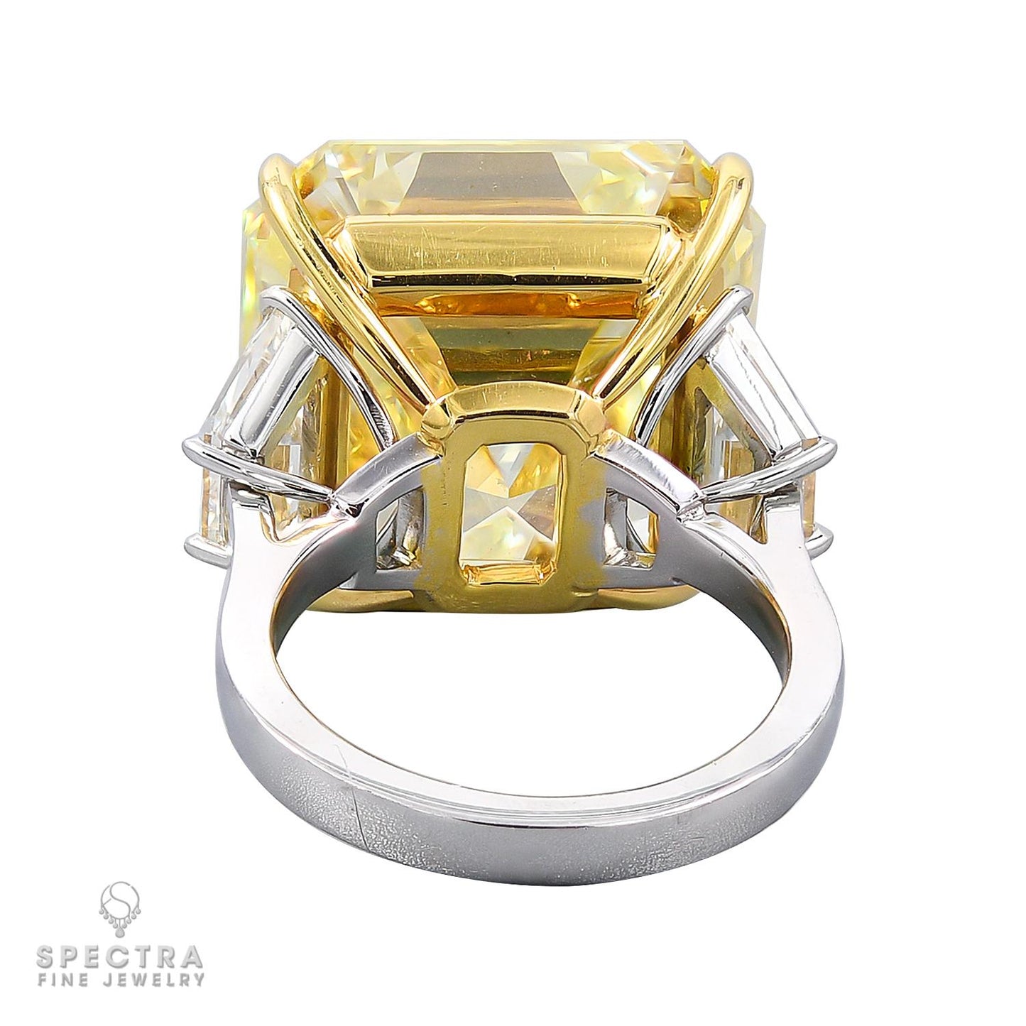 Spectra Fine Jewelry 30.02ct Fancy Intense Yellow Diamond Ring