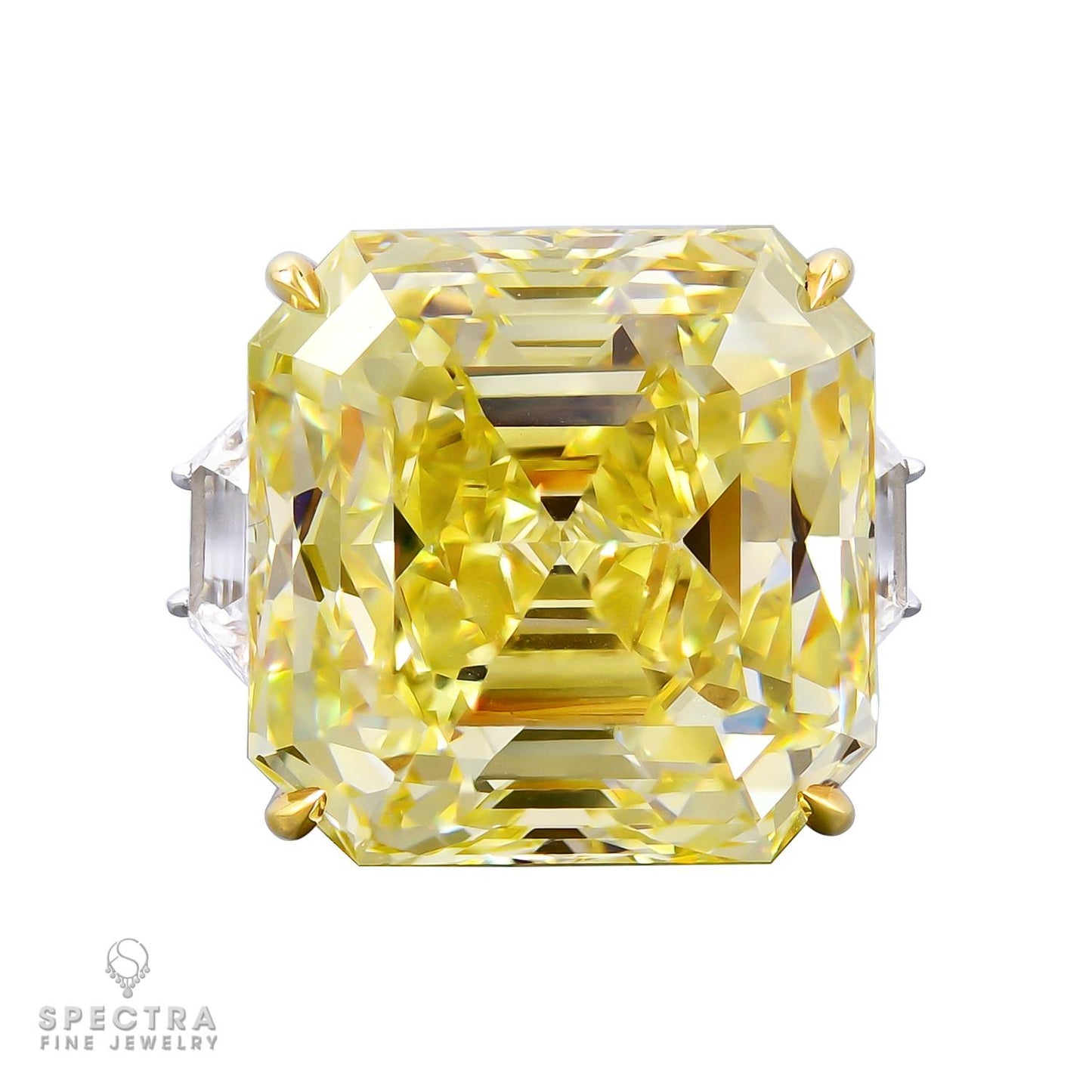 Spectra Fine Jewelry 30.02ct Fancy Intense Yellow Diamond Ring