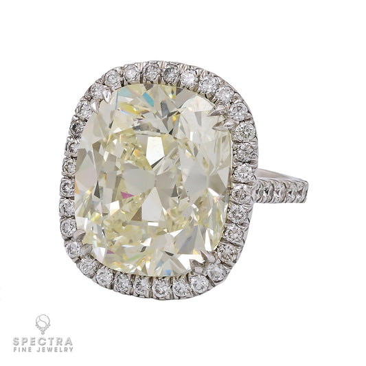 Spectra Fine Jewelry 12.52 ct. Cushion Cut Diamond Halo Engagement Ring