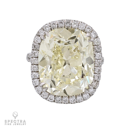 Spectra Fine Jewelry 12.52 ct. Cushion Cut Diamond Halo Engagement Ring