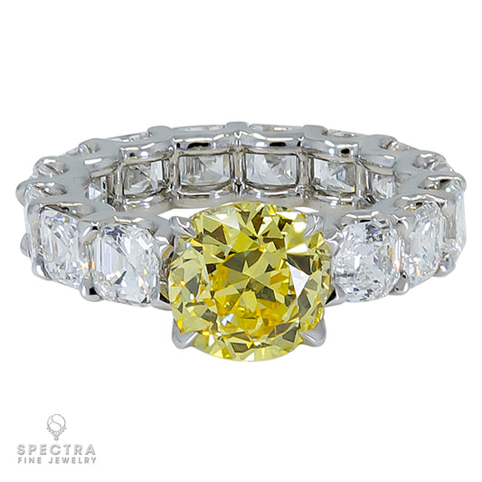 Spectra Fine Jewelry 3.02ct Yellow Diamond Engagement Ring