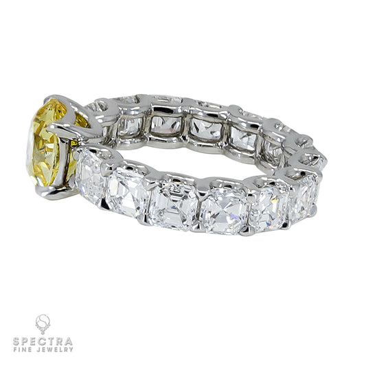 Spectra Fine Jewelry 3.02ct Yellow Diamond Engagement Ring
