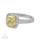 Spectra Fine Jewelry 2.45 ct. Natural Yellow Diamond Platinum Engagement Ring