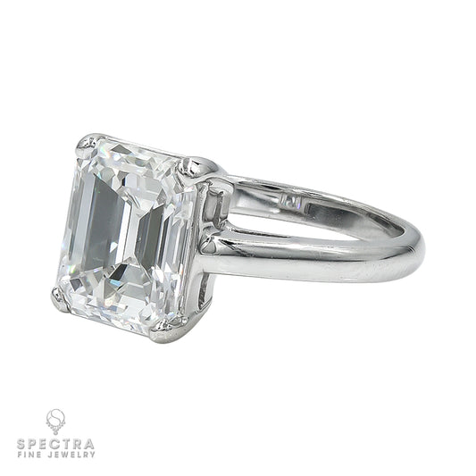 Spectra Fine Jewelry 4.32 ct. Emerald-Cut Diamond Engagement Ring