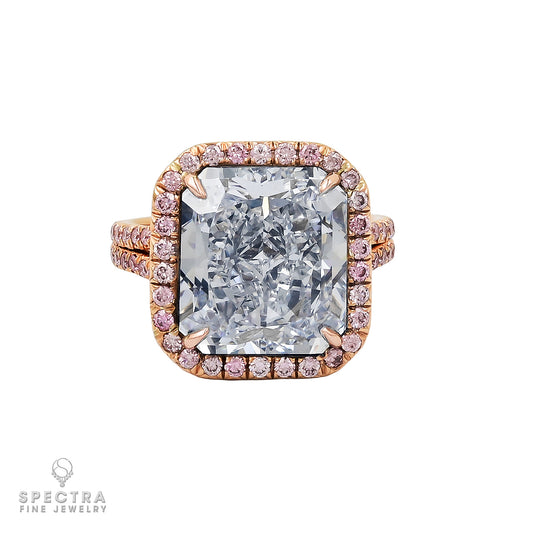 Spectra Fine Jewelry 9.01ct Fancy Blue VVS2 Diamond Ring  A Rare Masterpiece of Elegance and Sophistication