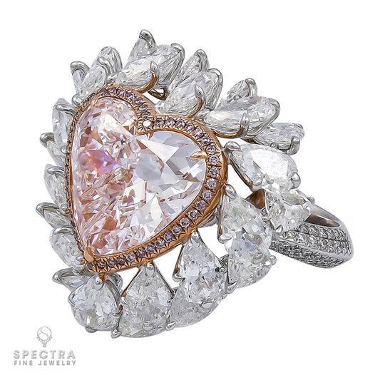 Spectra Fine Jewelry GIA Certified 6.07 Carat Heart-Shape Diamond Ring