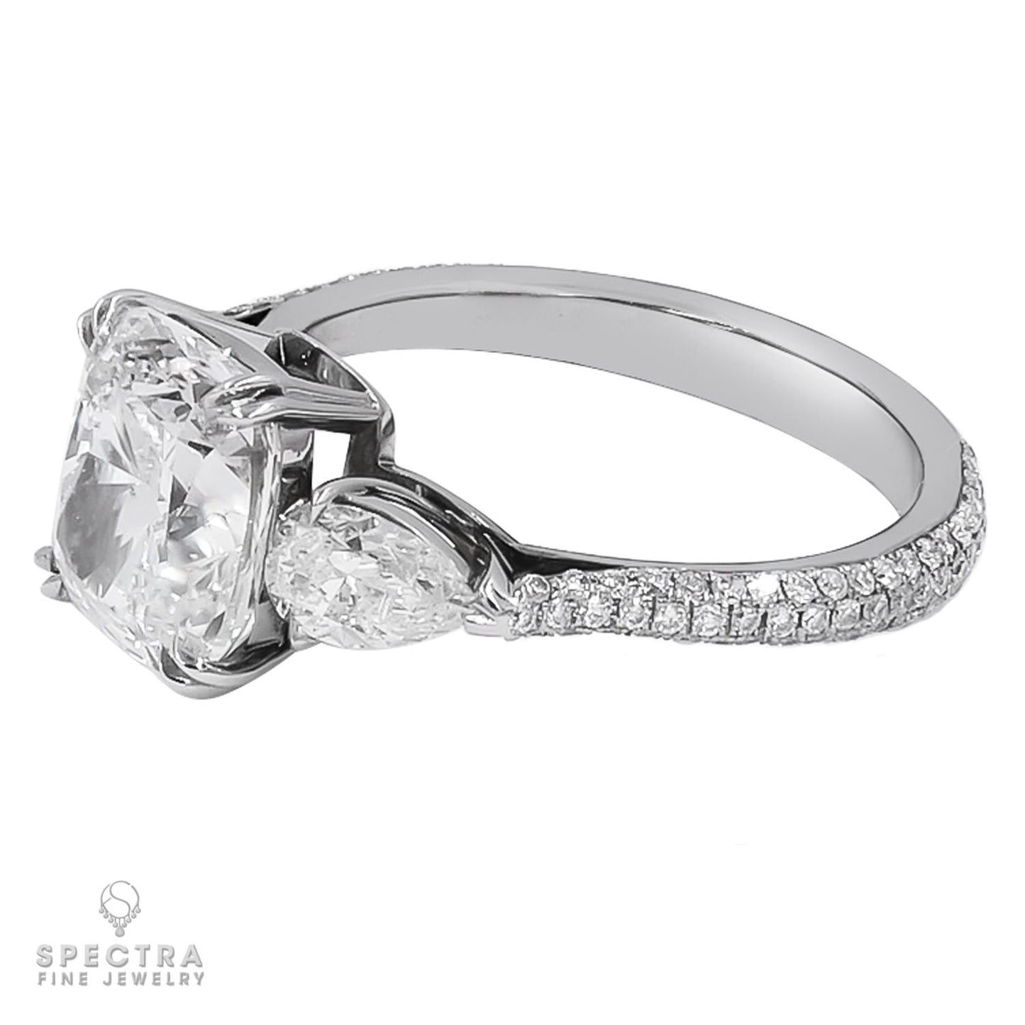 Spectra Fine Jewelry 3.05 ct. Diamond Three-Stone Engagement Ring