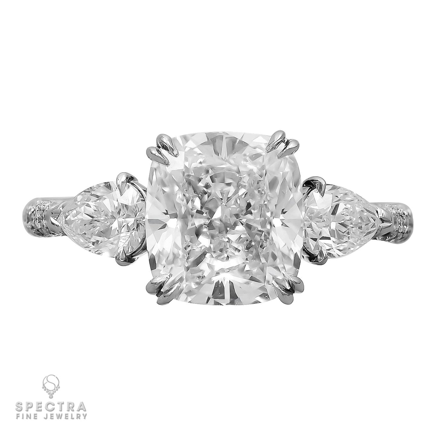 Spectra Fine Jewelry 3.05 ct. Diamond Three-Stone Engagement Ring