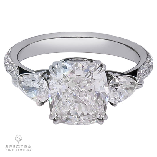 Spectra Fine Jewelry  3.05 ct. Diamond Three-Stone Engagement Ring