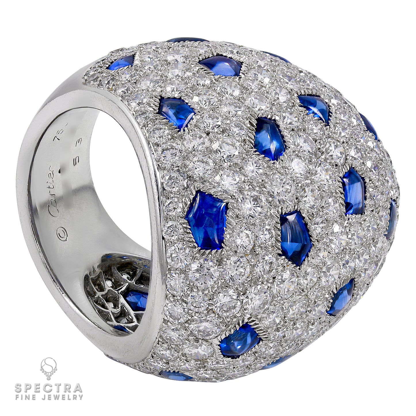 Panthère de Cartier Diamond Sapphire Ring