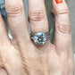 The Tiffany Three Stone Engagement Ring with Baguette Side Stones and Wedding Band