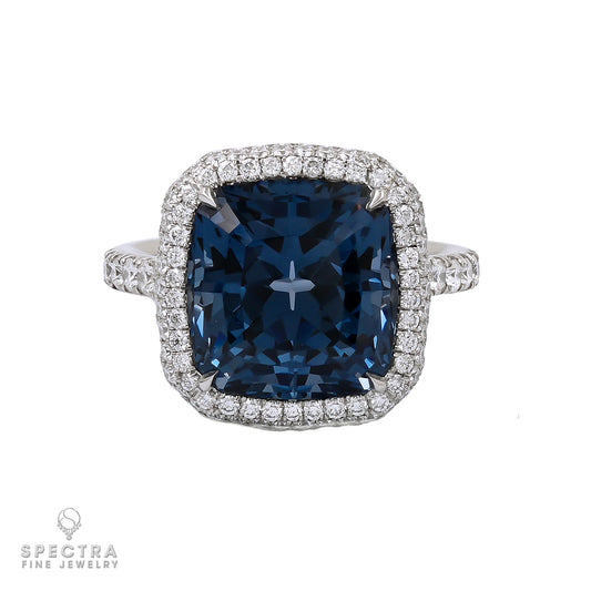 Spectra Fine Jewelry 8.46-Carat Ceylon Cobalt Blue Spinel Ring