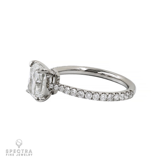 Spectra Fine Jewelry 2.02ct Cushion Diamond Engagement Ring in Platinum