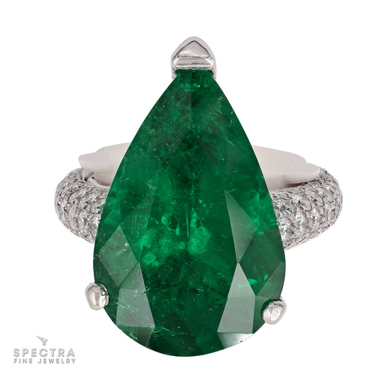 Spectra Fine Jewelry 12.42 ct. Colombian Emerald Ring/Pendant