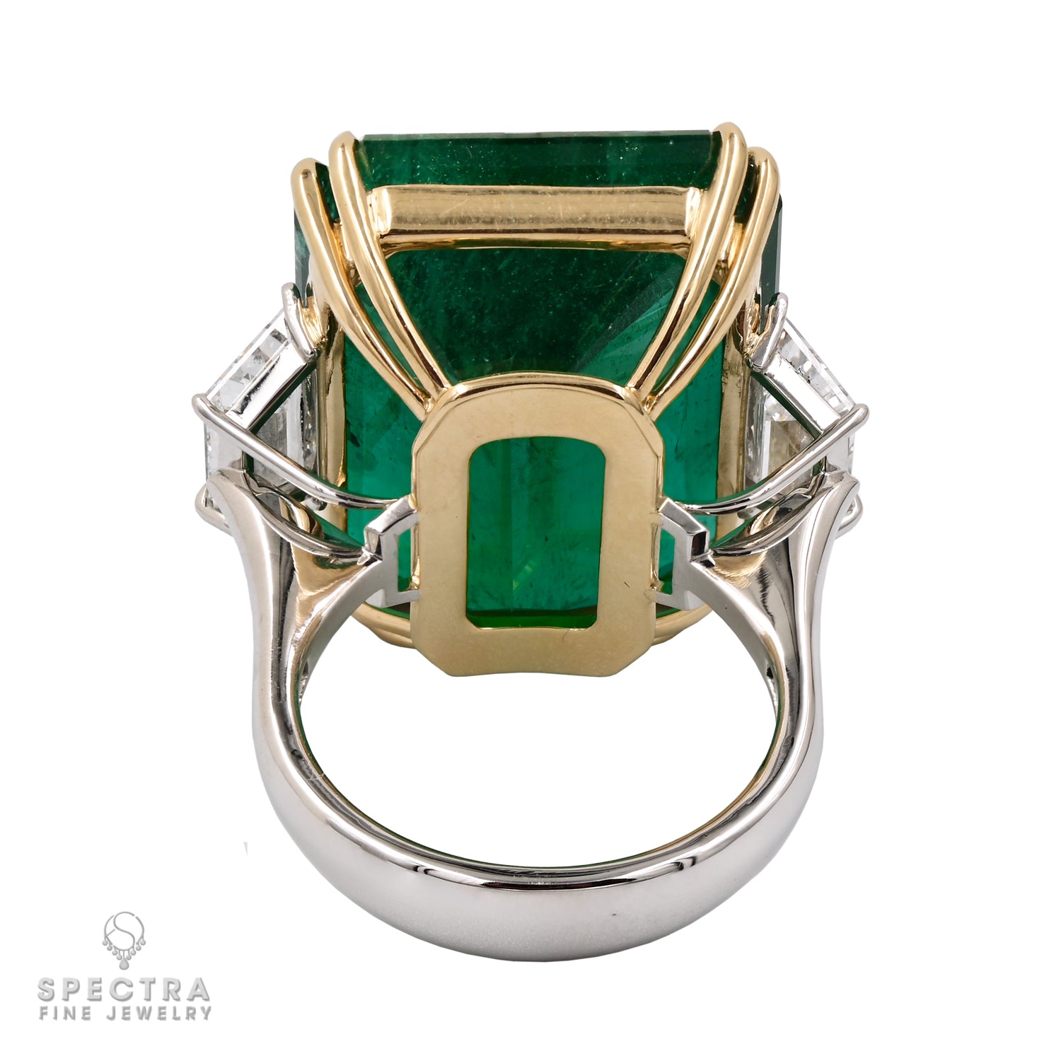 Spectra Fine Jewelry 34.73 ct. Zambian Emerald Cocktail Engagement Ring