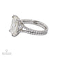Spectra Fine Jewelry 5.04ct Cushion Cut  Diamond Double Shank Ring