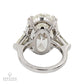Spectra Fine Jewelry: 20.07ct Oval Diamond Three Stone Engagement Ring