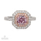 Spectra Fine Jewelry 1.10ct Fancy Intense Pink Purple Diamond Ring