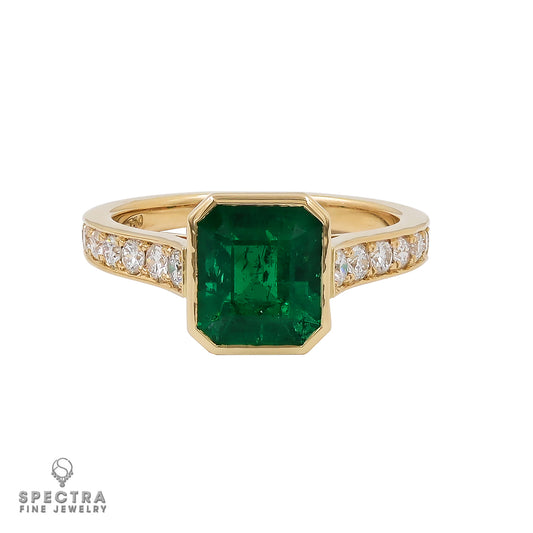 Spectra Fine Jewelry 2.03ct Colombian Emerald Ring with Diamonds