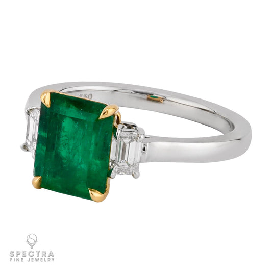 Spectra Fine Jewelry 2.07 ct. Colombian Emerald and Diamond Ring