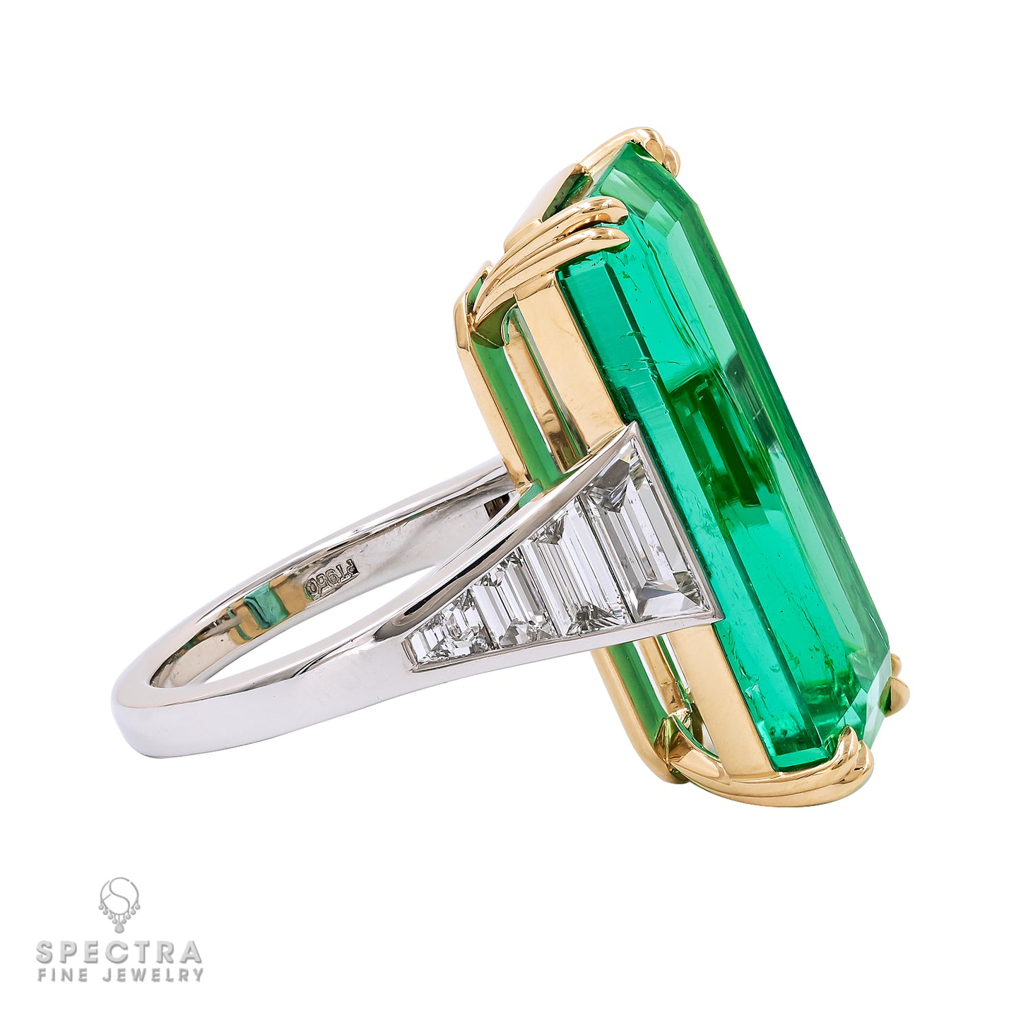 Spectra Fine Jewelry 15.91 ct. Colombian Emerald Diamond Ring