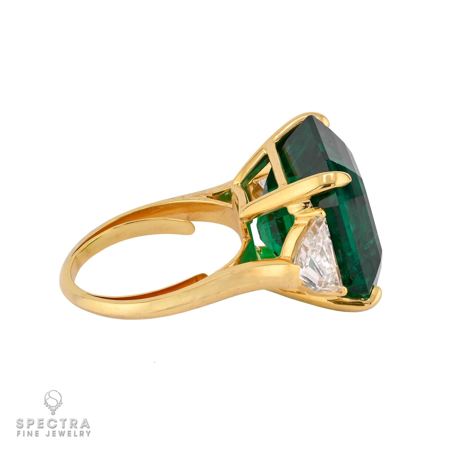17.34 ct. Colombian Emerald & Diamond Ring