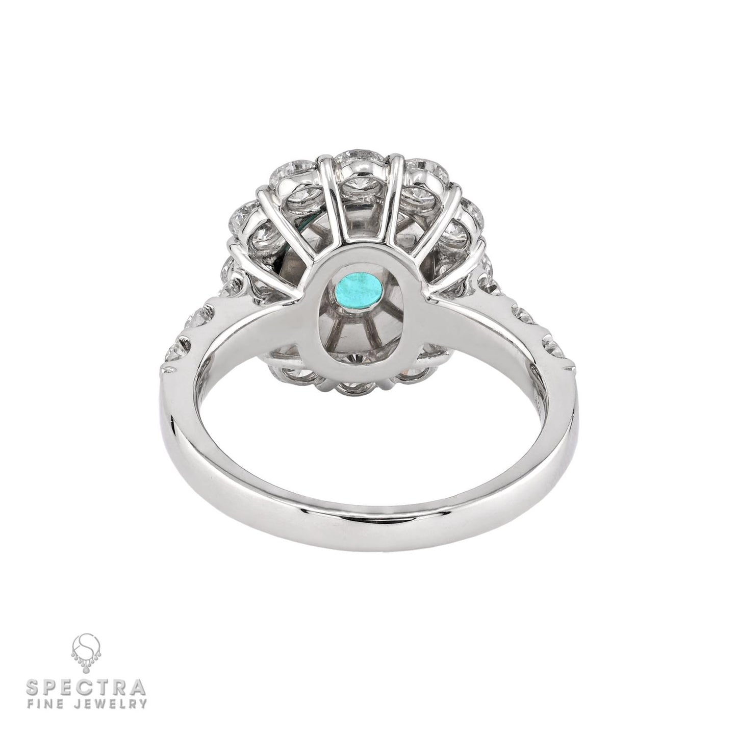 2.80ct Paraiba Tourmaline Diamond Ring