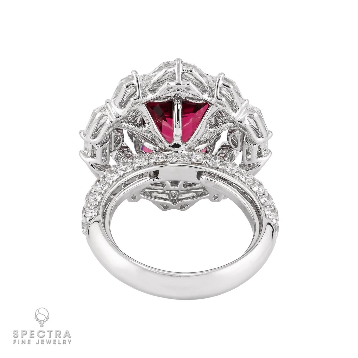 Spectra Fine Jewelry 8.88 ct. Cushion Spinel and Diamond Ring