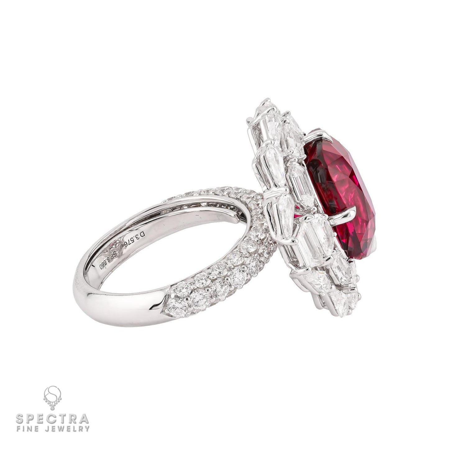 Spectra Fine Jewelry 8.88 ct. Cushion Spinel and Diamond Ring