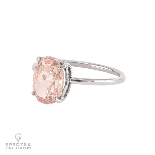 2.31 ct. Fancy Brownish Orangy Pink Diamond Ring