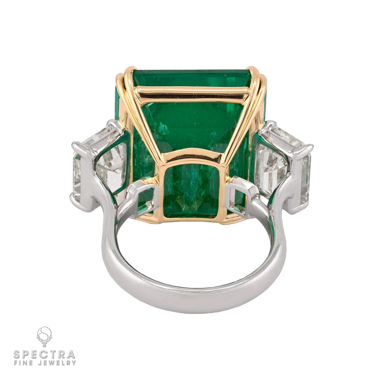 28.65 ct. Colombian Emerald & Diamond Ring by Spectra Fine Jewelry