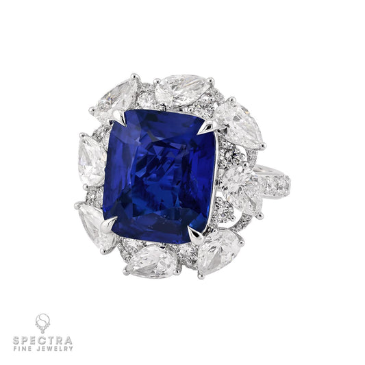 Spectra Fine Jewelry 11.43 ct. No Heat Ceylon Sapphire Ring
