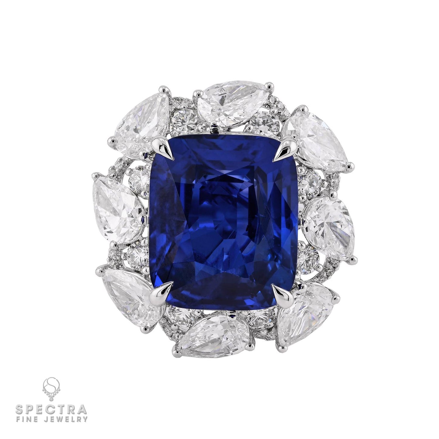 Spectra Fine Jewelry 11.43ct No Heat Ceylon Sapphire Ring