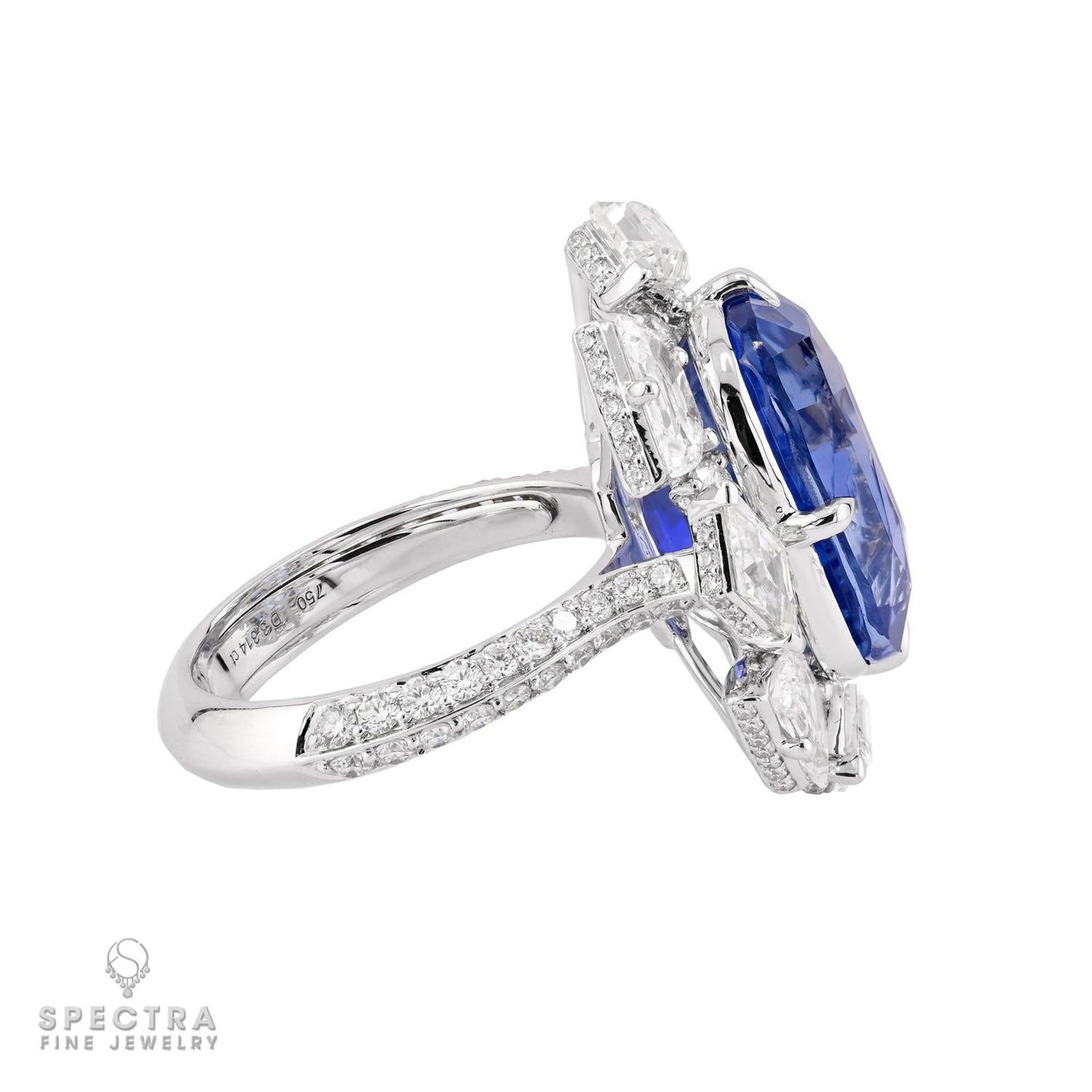 13.57ct No Heat Madagascar Sapphire Ring - Spectra Fine Jewelry
