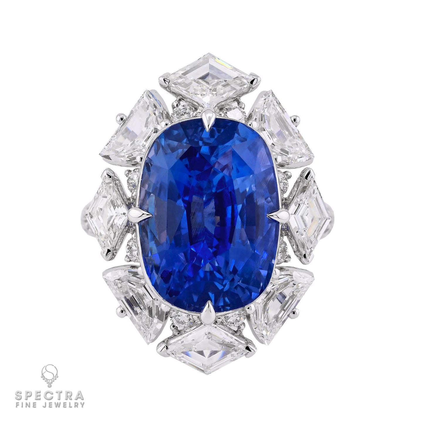 13.57ct No Heat Madagascar Sapphire Ring - Spectra Fine Jewelry