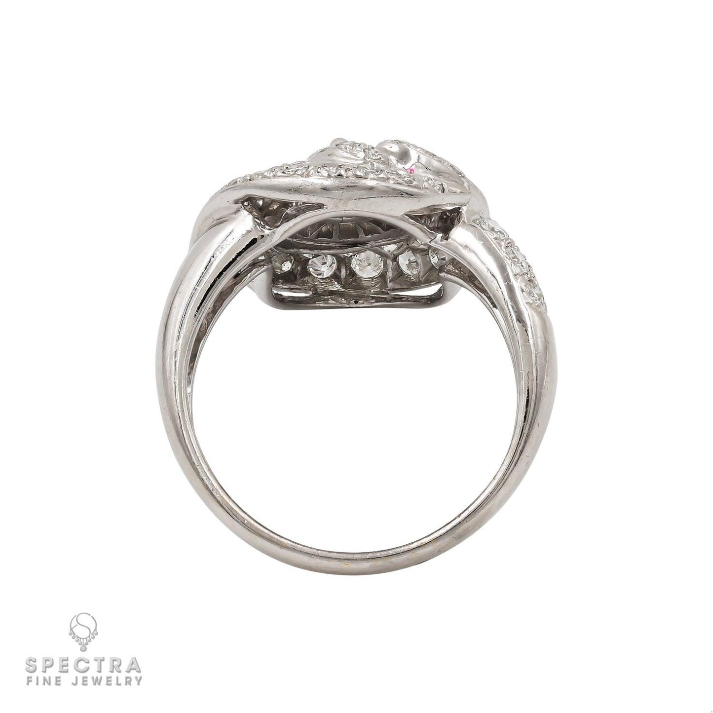 Radiant Elegance: 18K White Gold Diamond Set with Necklace, Earrings, and Ring
