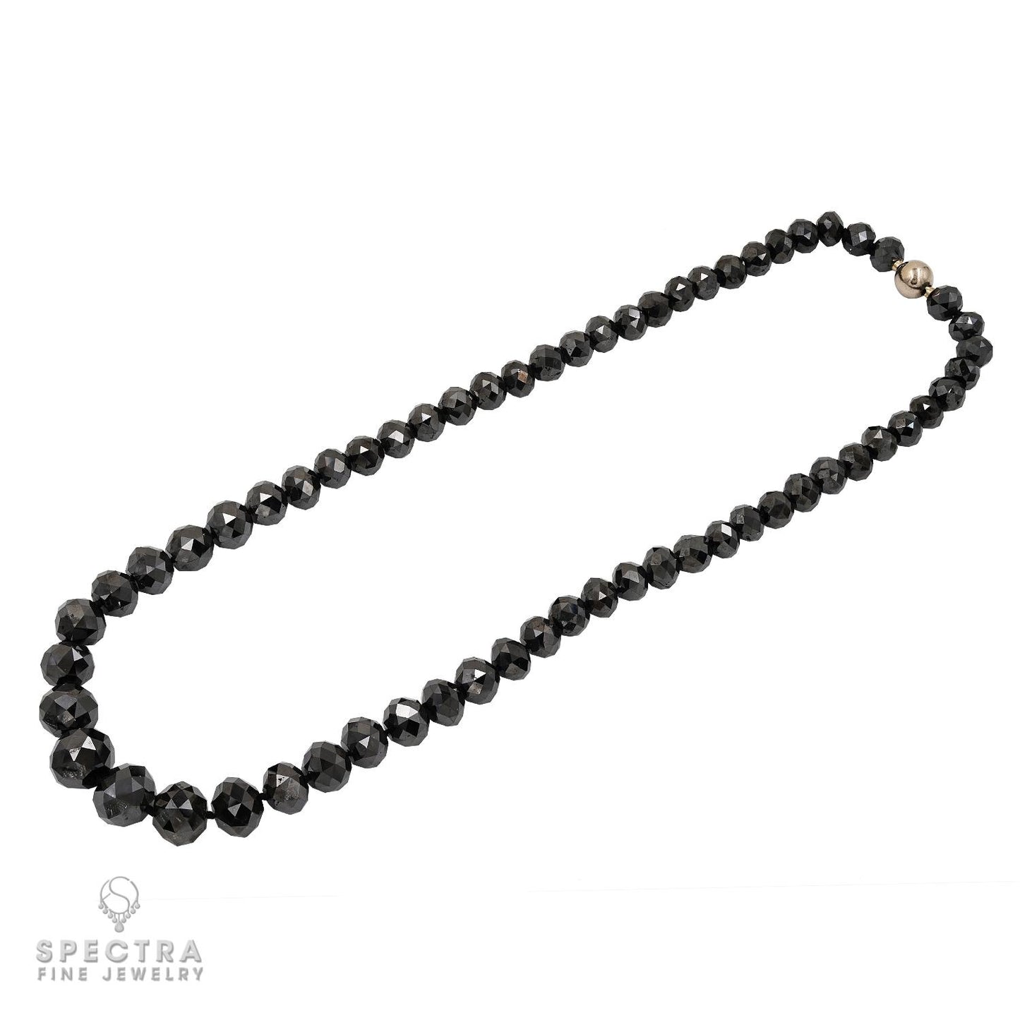 Spectra Fine Jewelry Black Diamond Necklace Earrings Demi Parure Suite