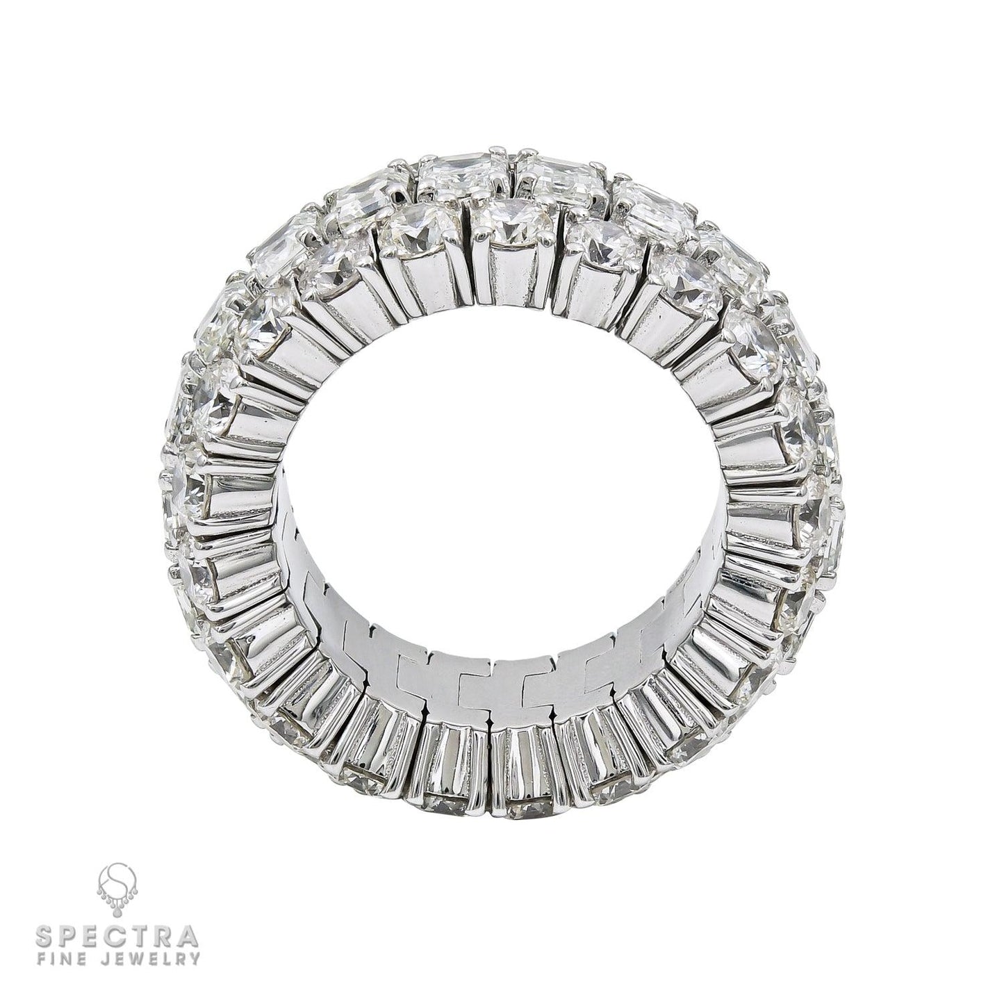 Spectra Fine Jewelry 11.13 Carat Emerald Cut Diamond Ring