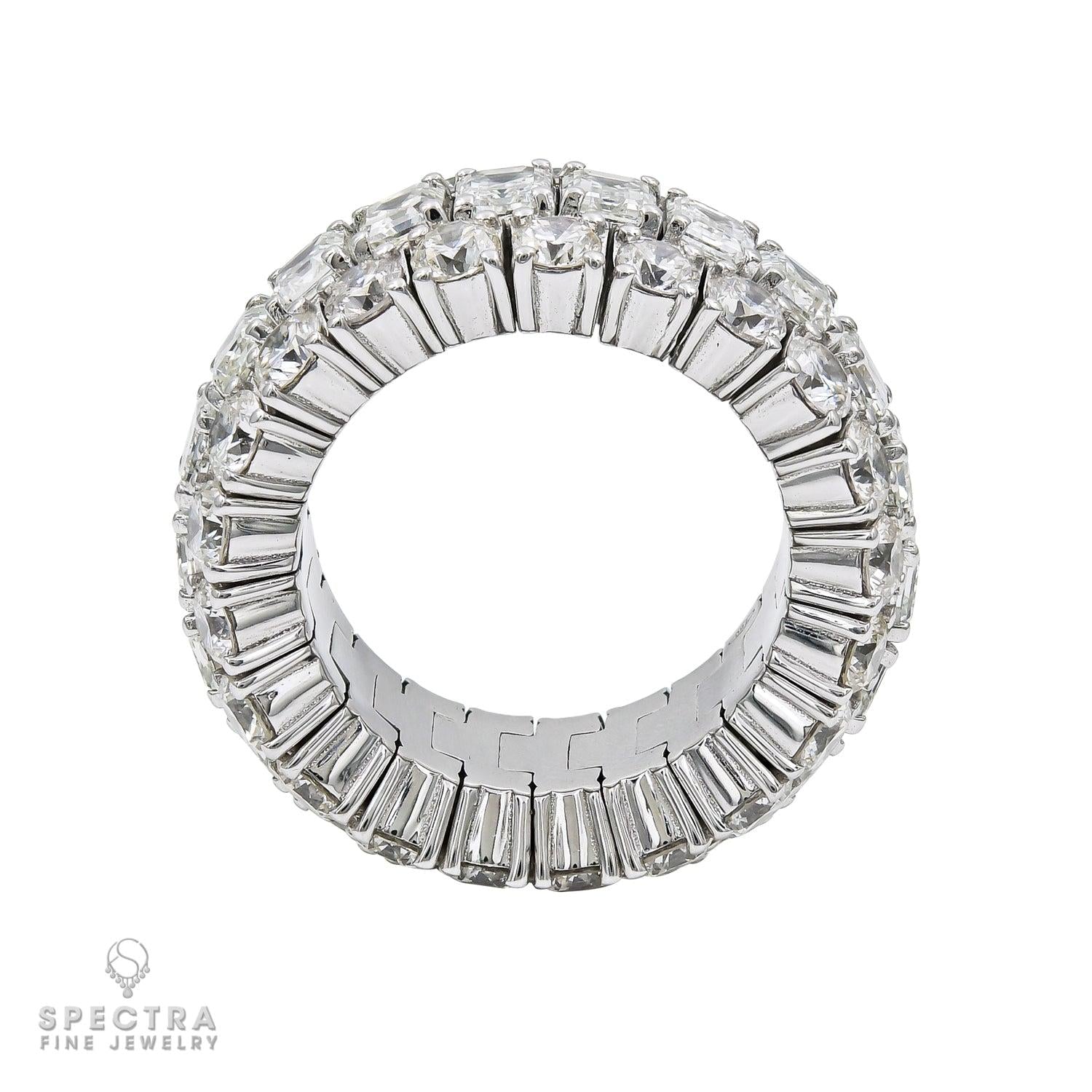 Spectra Fine Jewelry 11.13 Carat Emerald Cut Diamond Ring