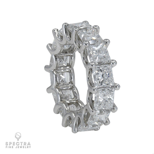 Spectra Fine Jewelry 14.10 Carat GIA Certified Diamond Eternity Ring