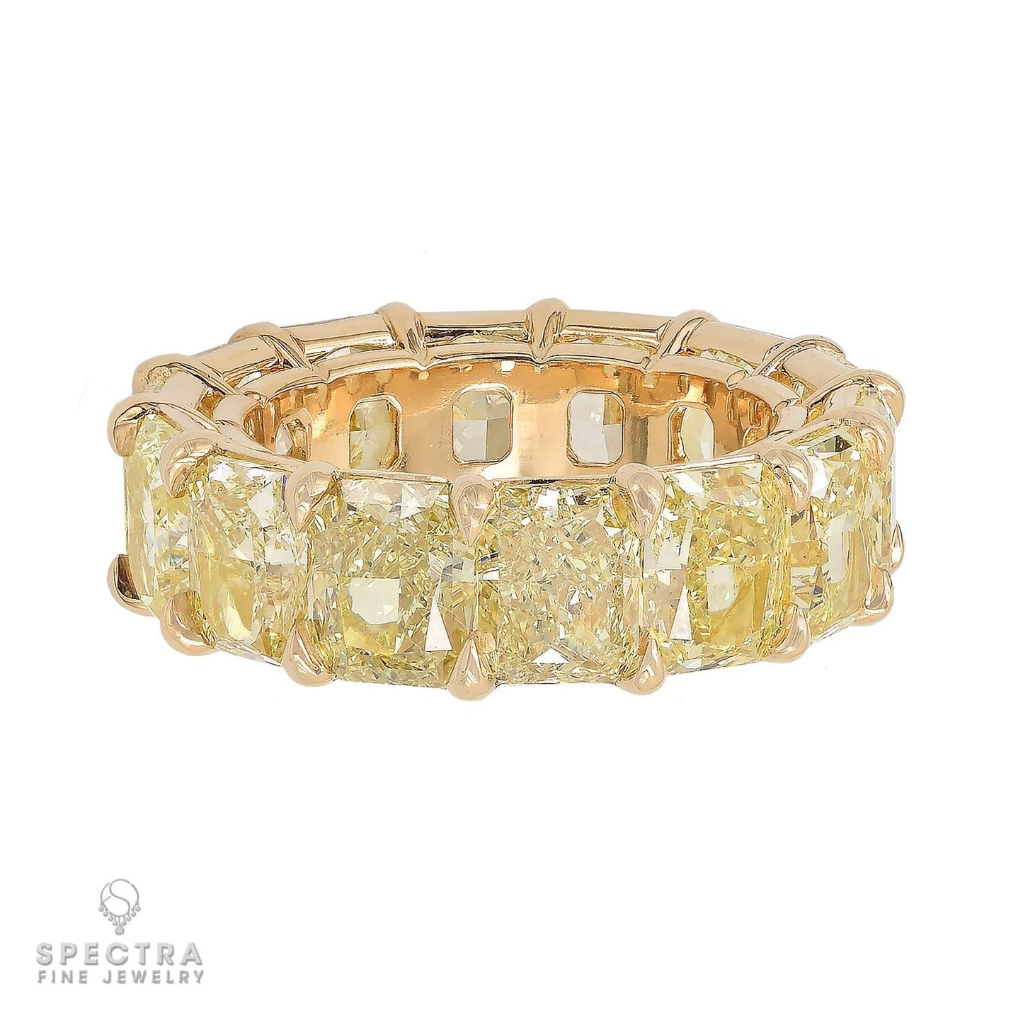 Spectra Fine Jewelry 15.12 cts. Radiant-cut Diamond Eternity Wedding Band