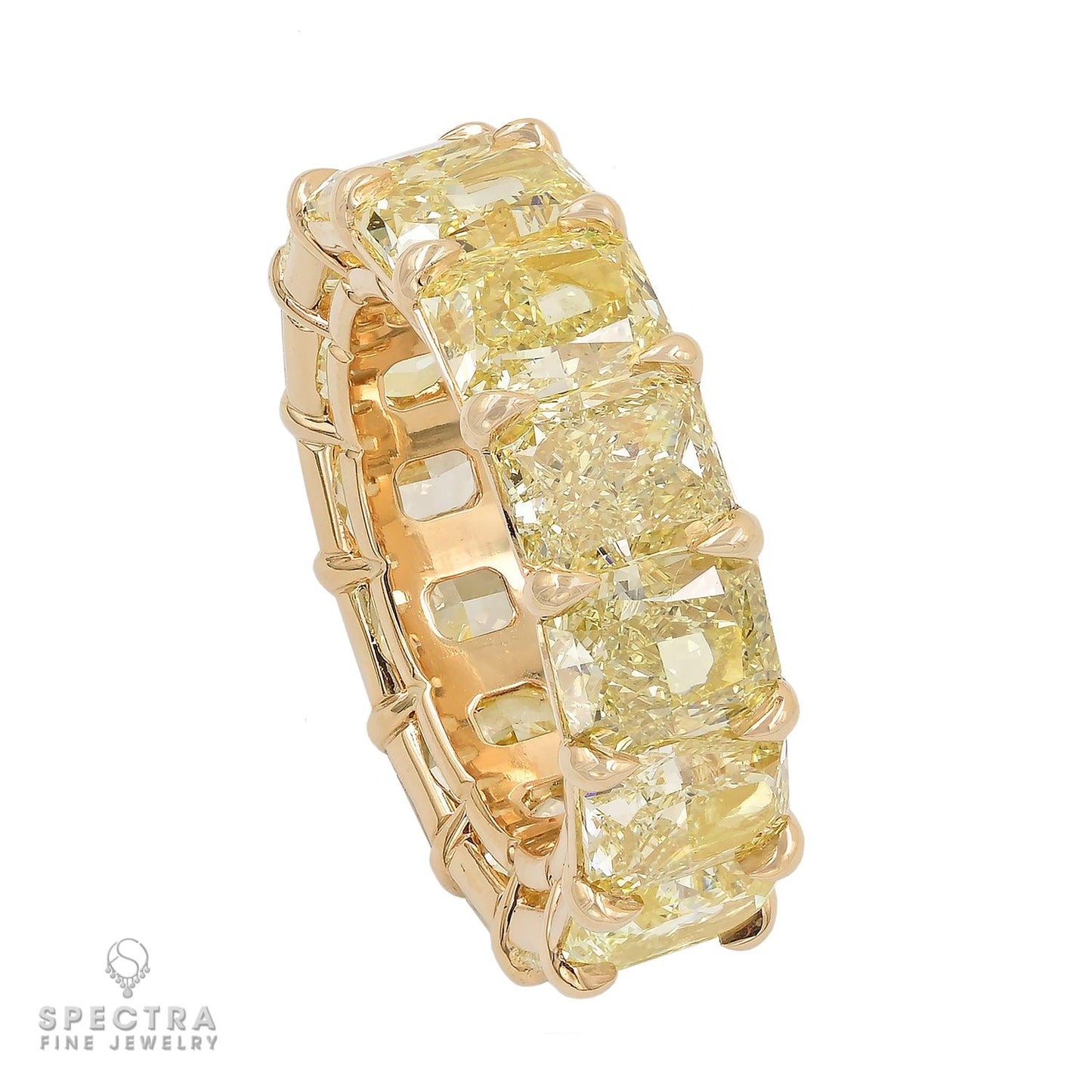 Spectra Fine Jewelry 15.12 cts. Radiant-cut Diamond Eternity Wedding Band