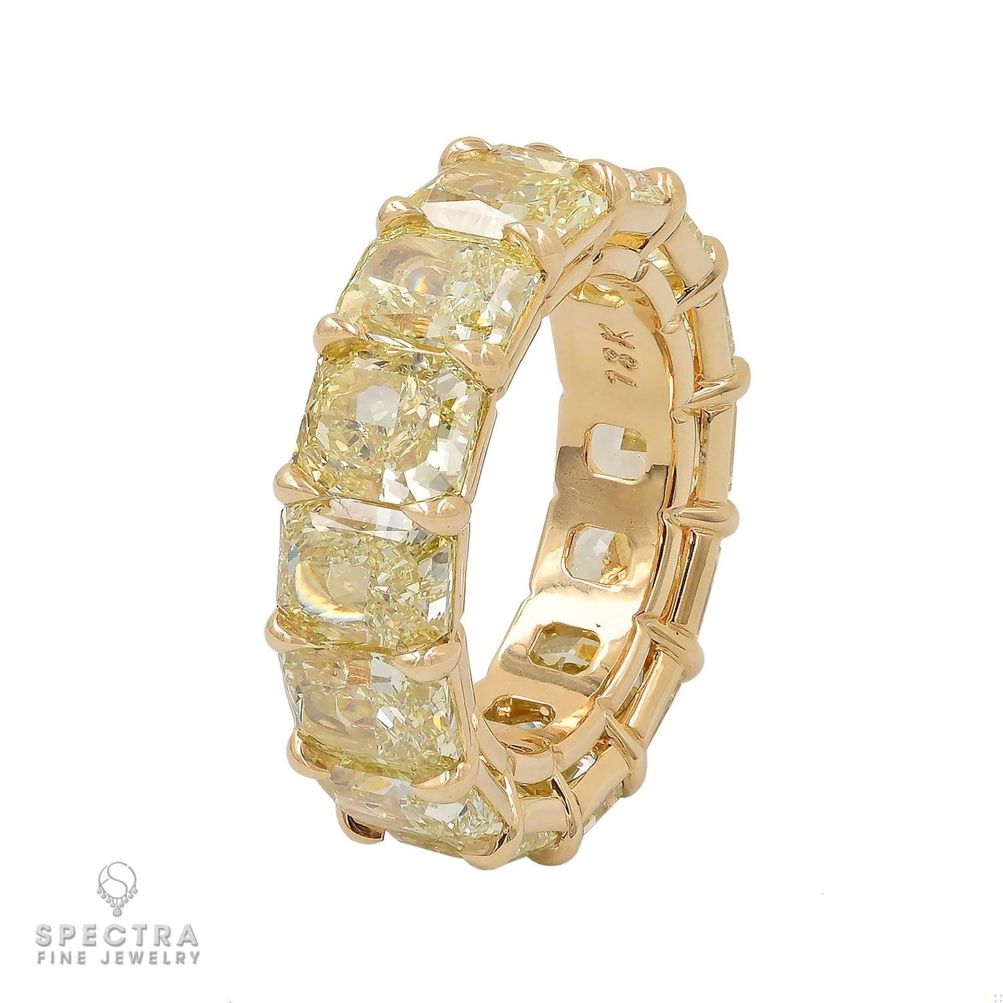 Spectra Fine Jewelry 15.12 cts. Radiant-cut Diamond Eternity Wedding Band