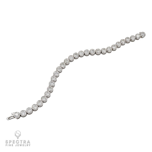 Spectra Fine Jewelry: 15.66ct Bezel-Set Diamond Tennis Bracelet